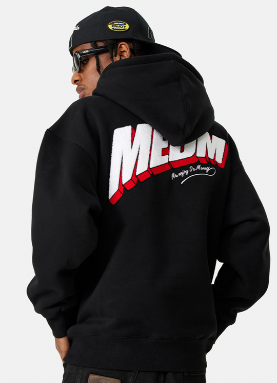MEDM Ins Wind Super Fire Logo Hoodie | Face 3 Face