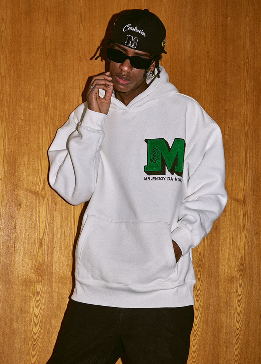 MEDM Ins Wind Super Fire Logo Hoodie | Face 3 Face