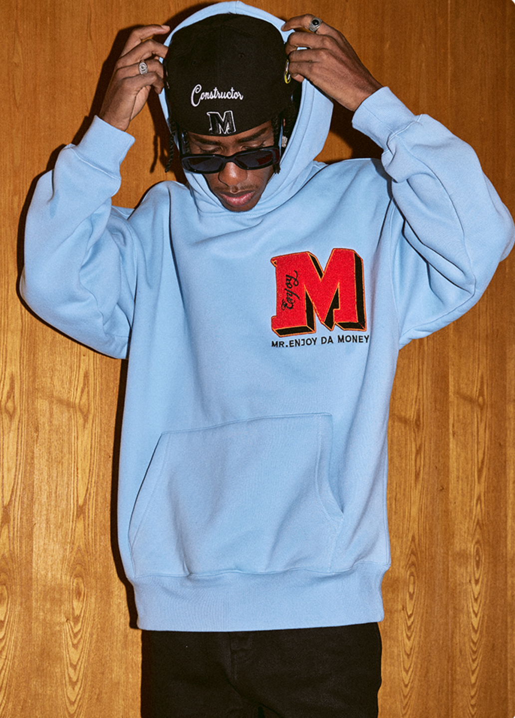 MEDM Ins Wind Super Fire Logo Hoodie | Face 3 Face