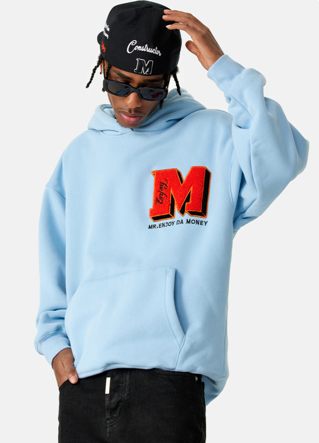 MEDM Ins Wind Super Fire Logo Hoodie | Face 3 Face