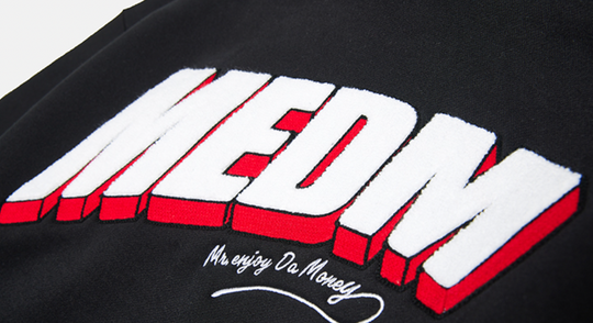 MEDM Ins Wind Super Fire Logo Hoodie | Face 3 Face