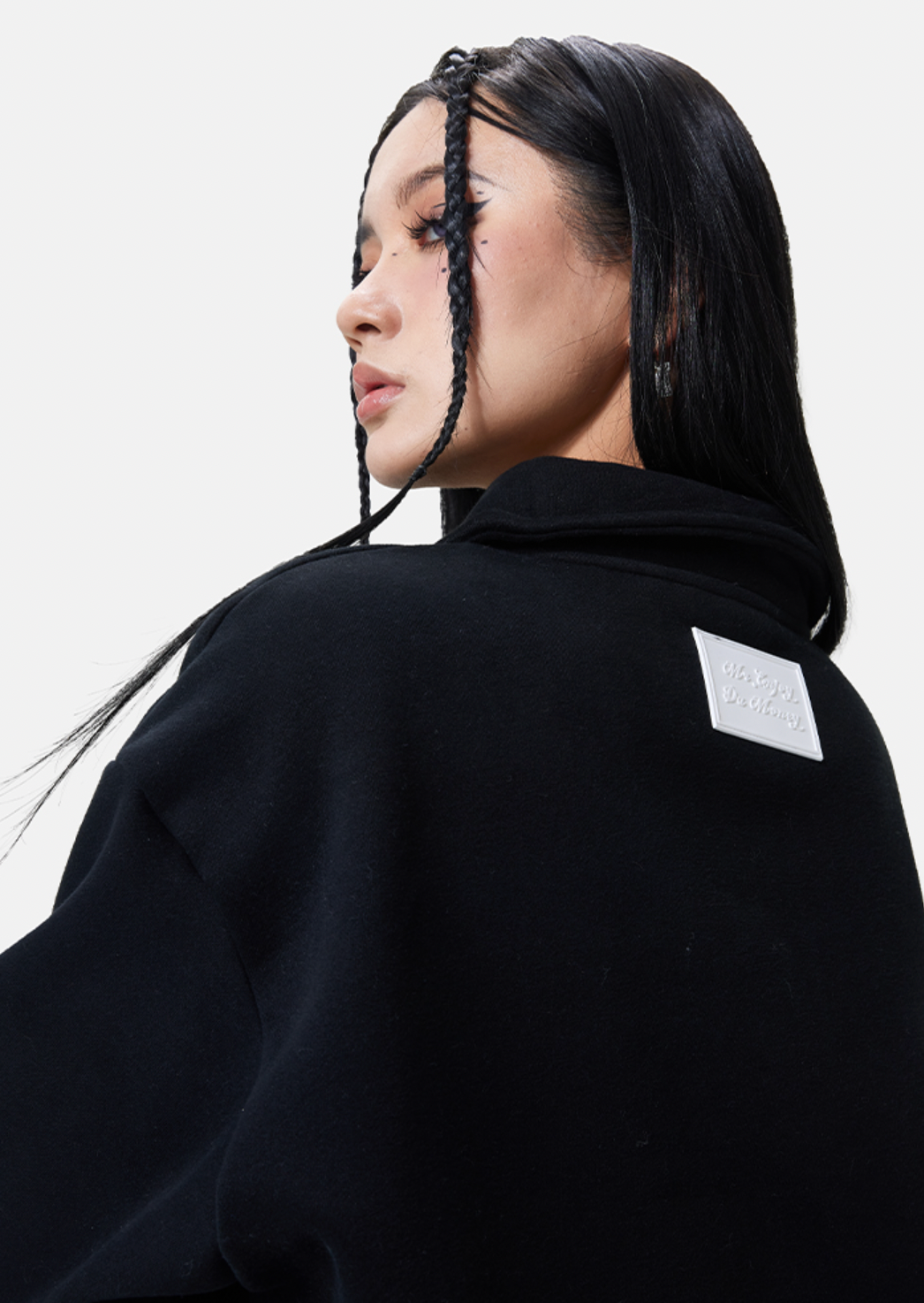 MEDM Half Zipper Logo POLO Sweatshirts | Face 3 Face