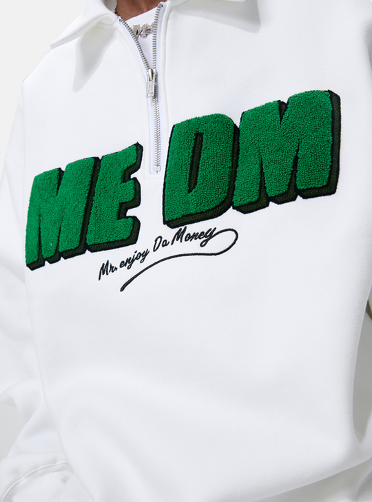 MEDM Half Zipper Logo POLO Sweatshirts | Face 3 Face