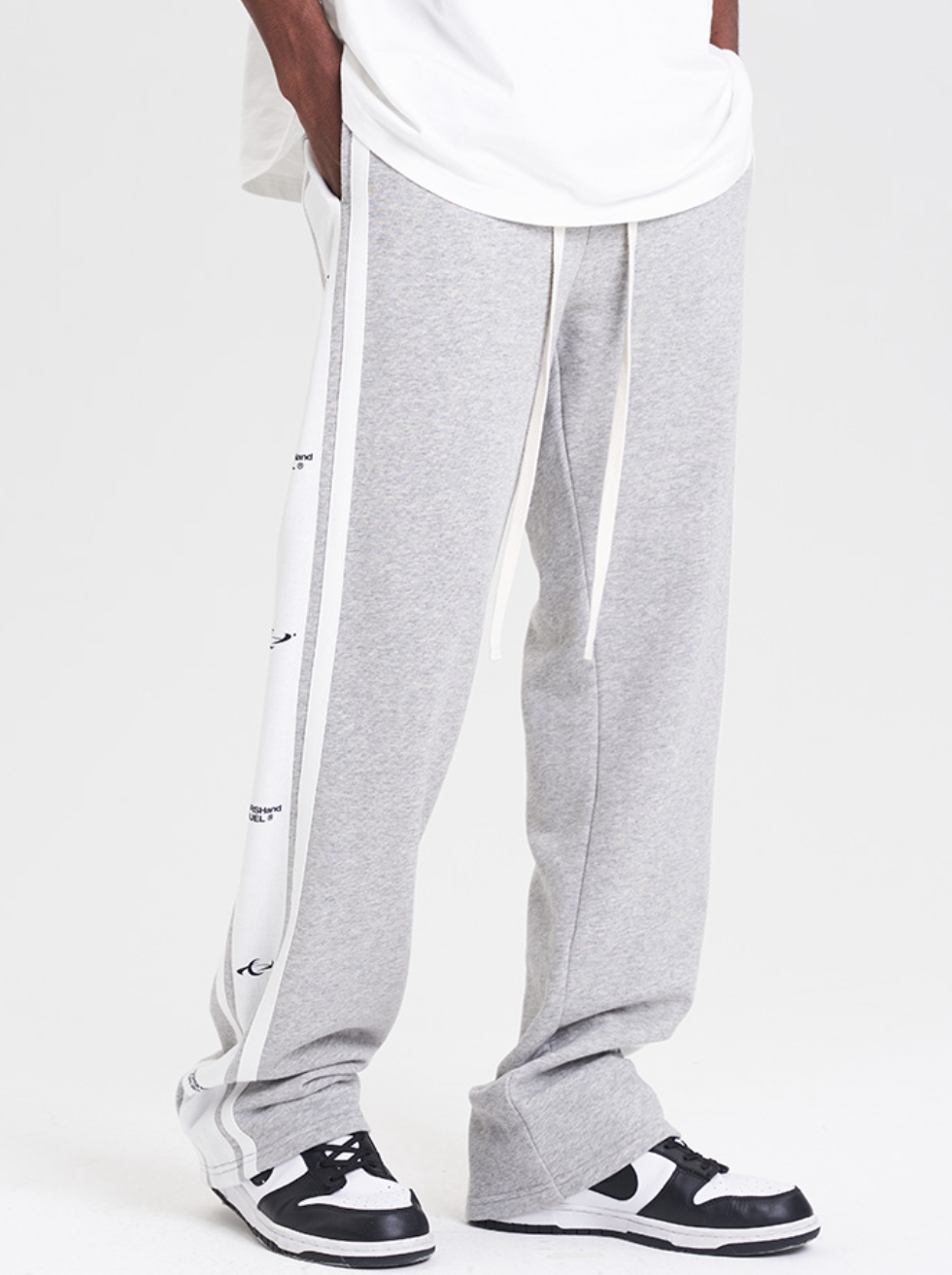 Harsh and Cruel Logo Label Stripes Sweatpants | Face 3 Face