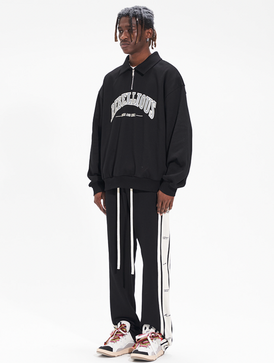 Harsh and Cruel Half Zipper POLO Sweatshirts | Face 3 Face