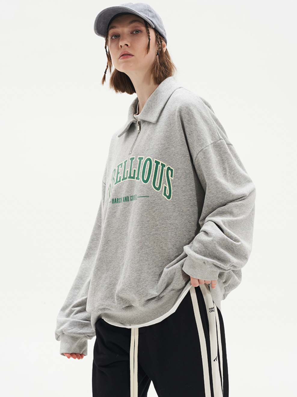 Harsh and Cruel Half Zipper POLO Sweatshirts | Face 3 Face