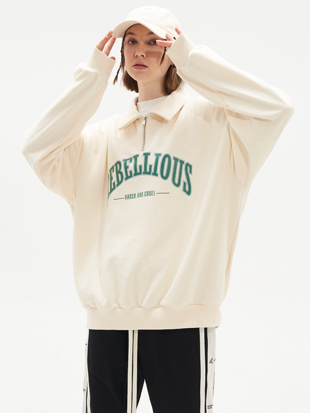 Harsh and Cruel Half Zipper POLO Sweatshirts | Face 3 Face