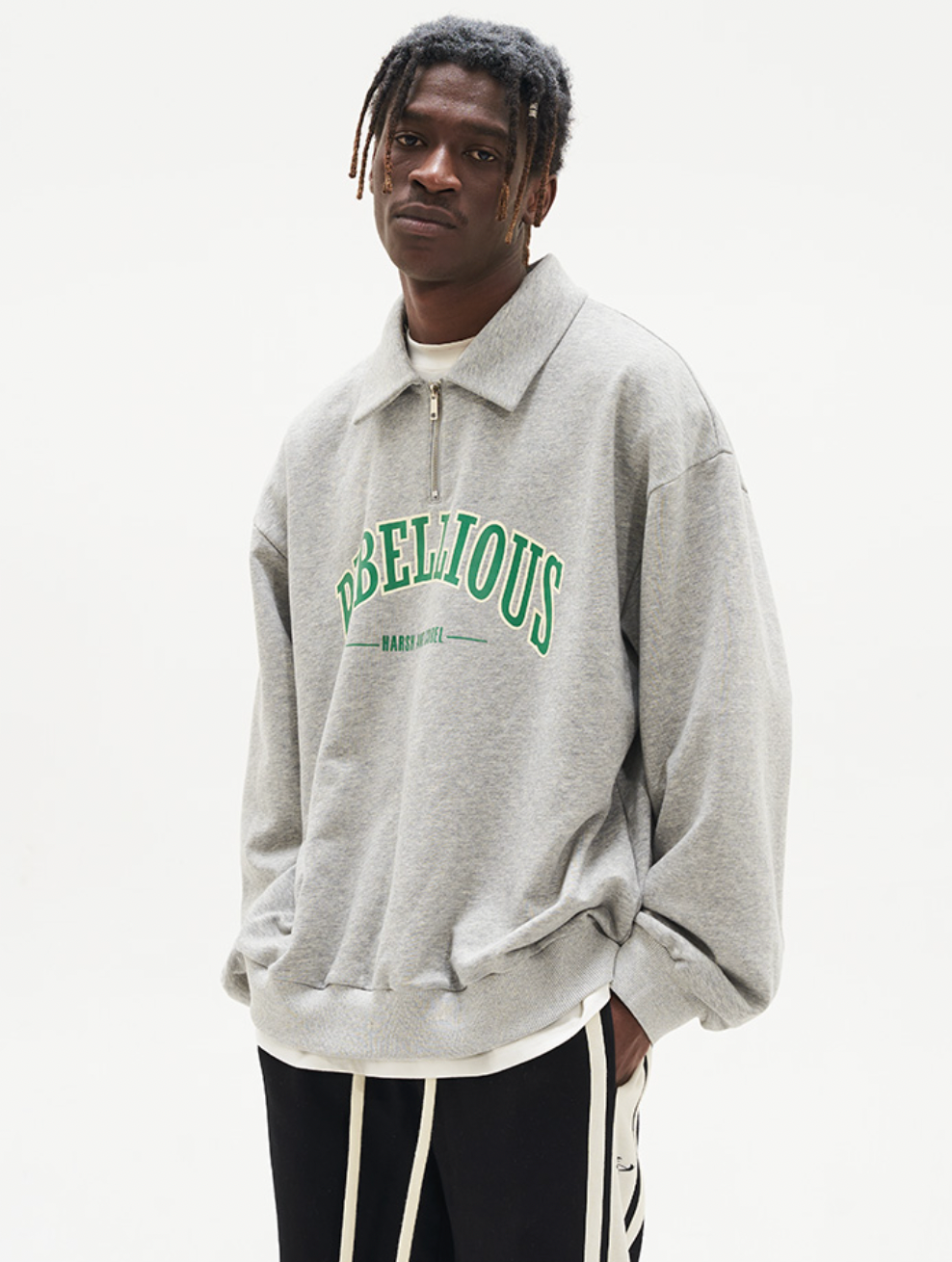 Harsh and Cruel Half Zipper POLO Sweatshirts | Face 3 Face