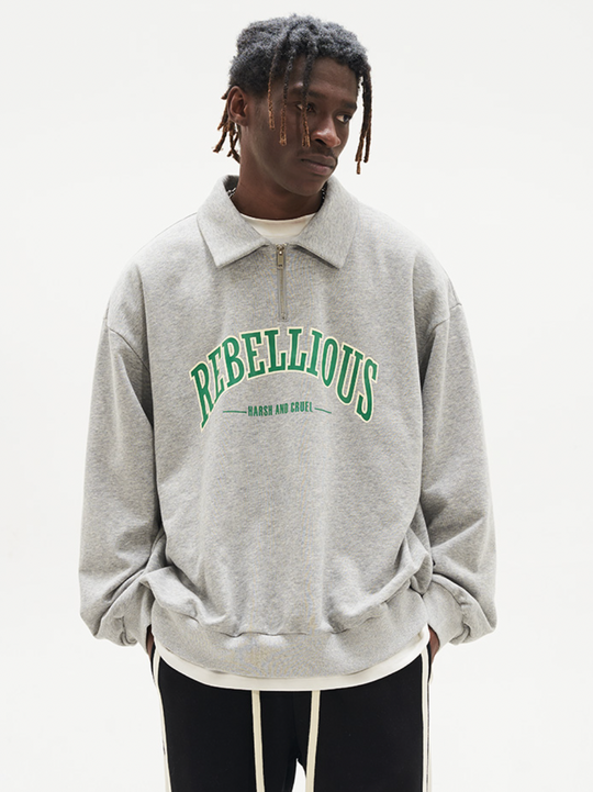 Harsh and Cruel Half Zipper POLO Sweatshirts | Face 3 Face