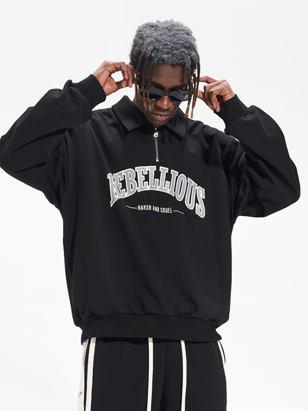 Harsh and Cruel Half Zipper POLO Sweatshirts | Face 3 Face