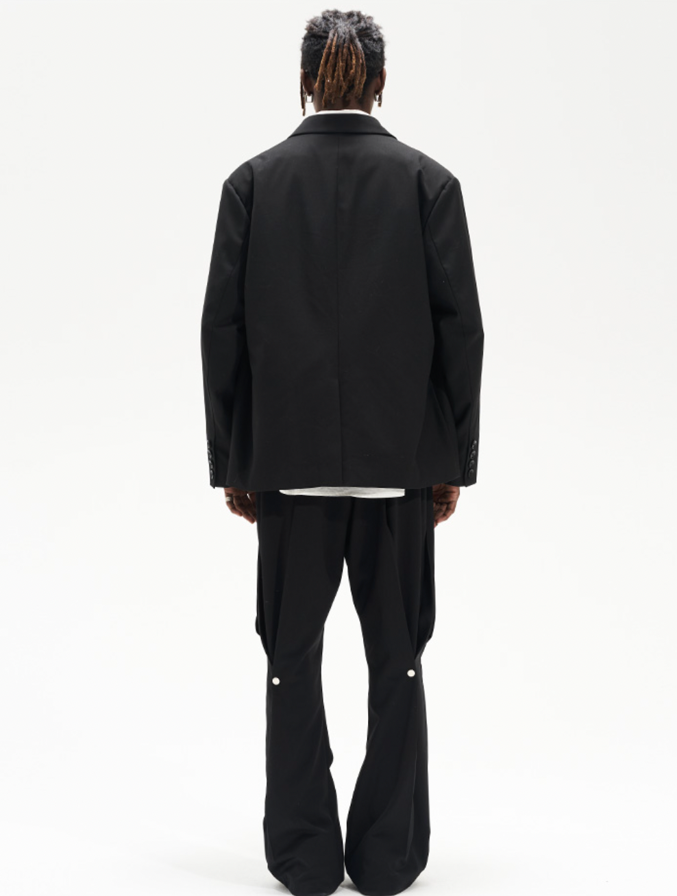 Harsh and Cruel Deconstructed Reversal Stitching Contrast Suit Jacket | Face 3 Face