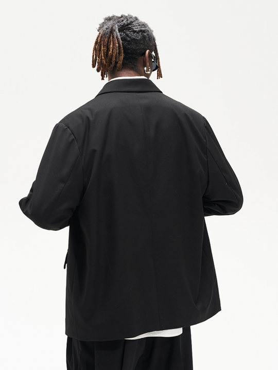 Harsh and Cruel Deconstructed Reversal Stitching Contrast Suit Jacket | Face 3 Face