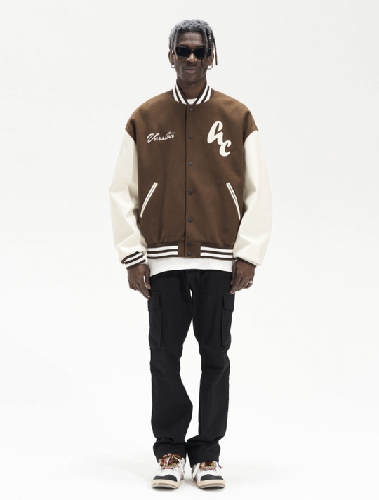 Harsh and Cruel Woolen Logo Varsity Jacket