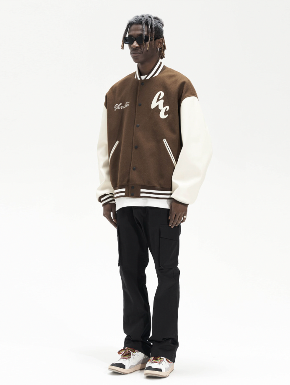Harsh and Cruel Woolen Logo Varsity Jacket