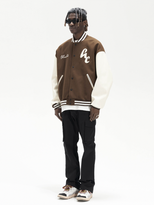 Harsh and Cruel Woolen Logo Varsity Jacket