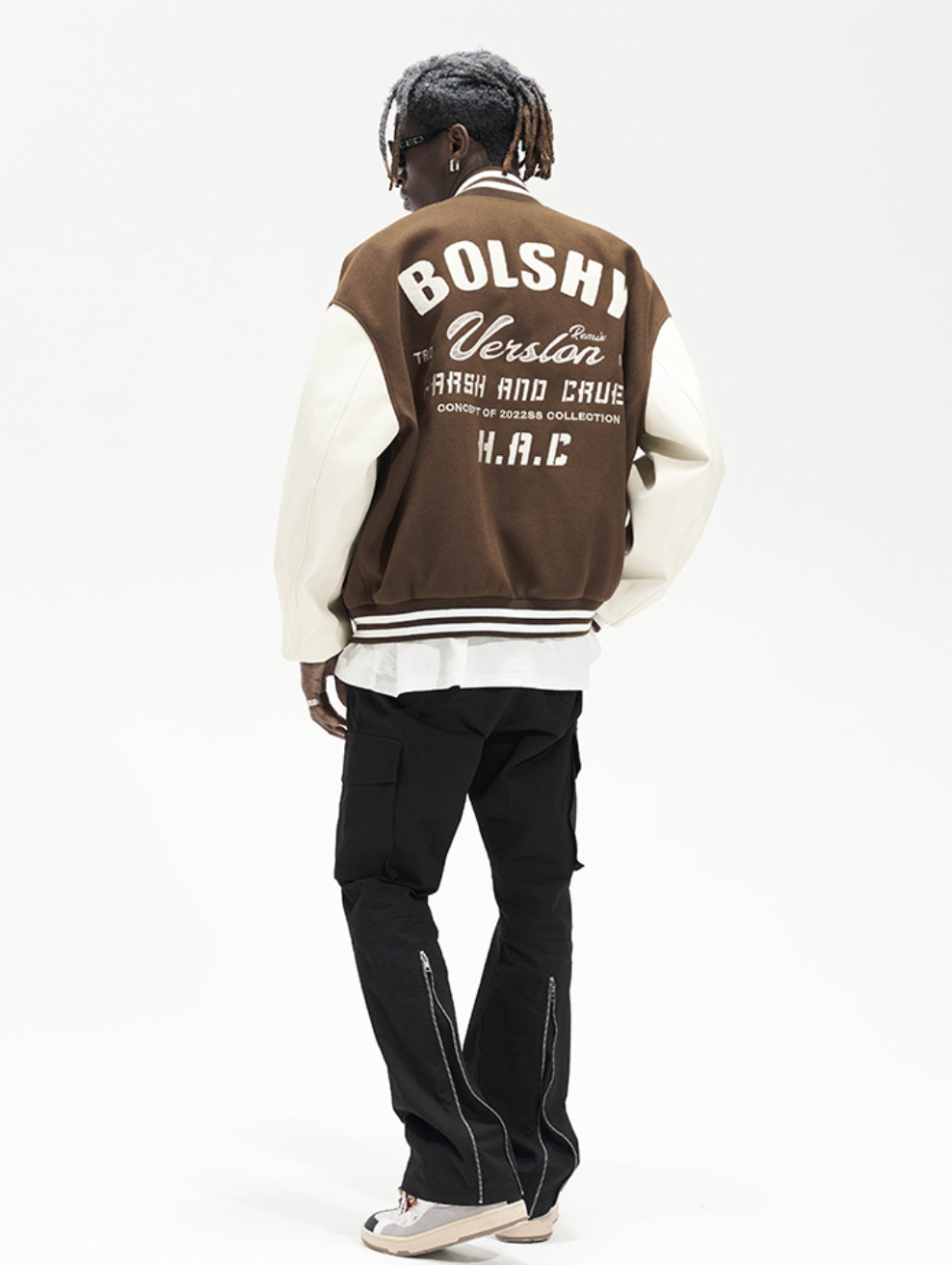 Harsh and Cruel Woolen Logo Varsity Jacket