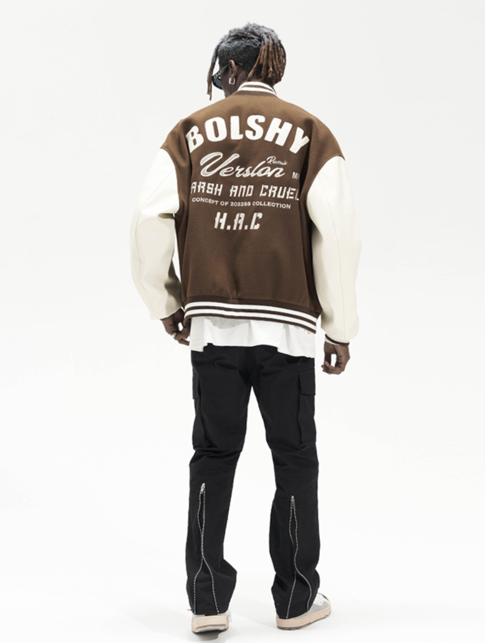 Harsh and Cruel Woolen Logo Varsity Jacket