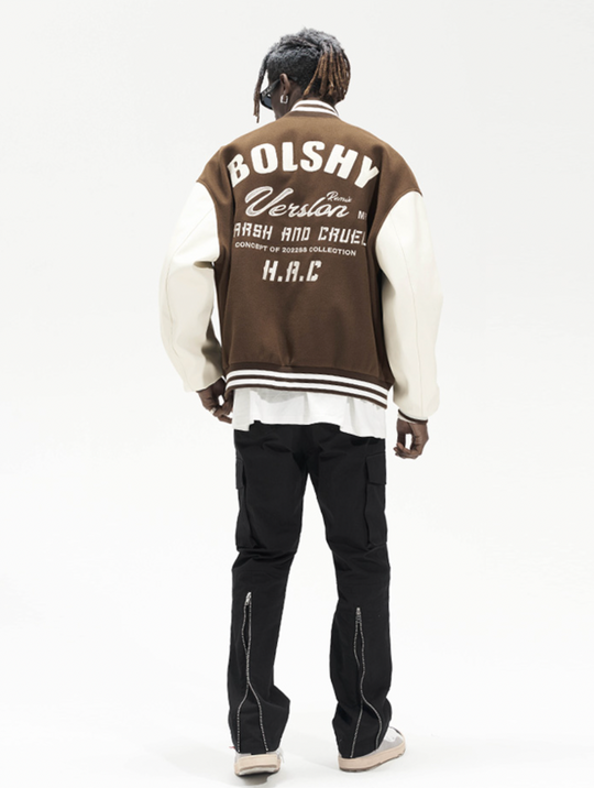 Harsh and Cruel Woolen Logo Varsity Jacket
