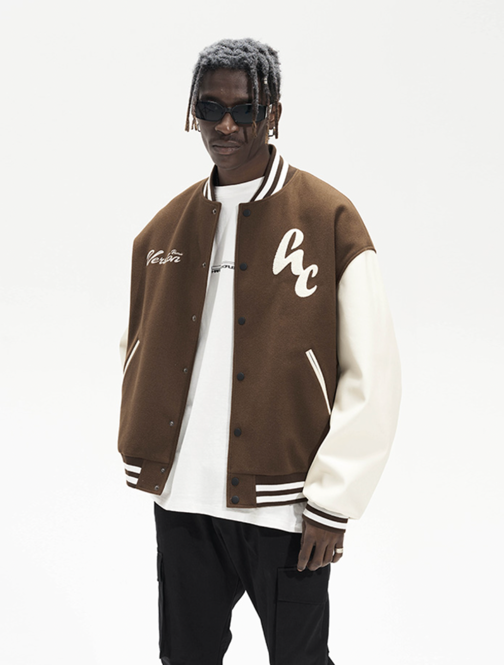Harsh and Cruel Woolen Logo Varsity Jacket