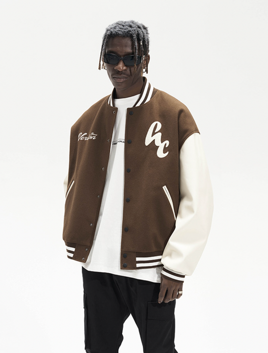 Harsh and Cruel Woolen Logo Varsity Jacket