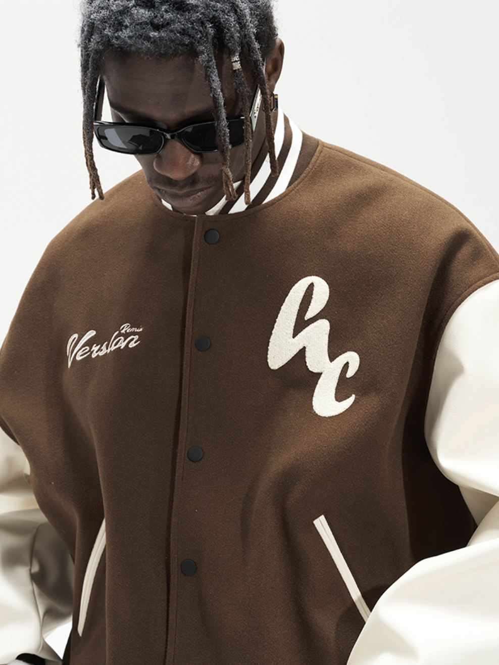 Harsh and Cruel Woolen Logo Varsity Jacket