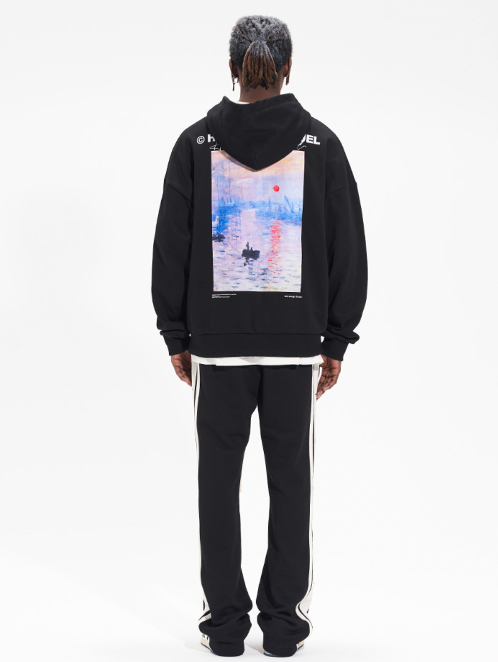 Harsh and Cruel Monet Sunset Oil Painting Hoodie