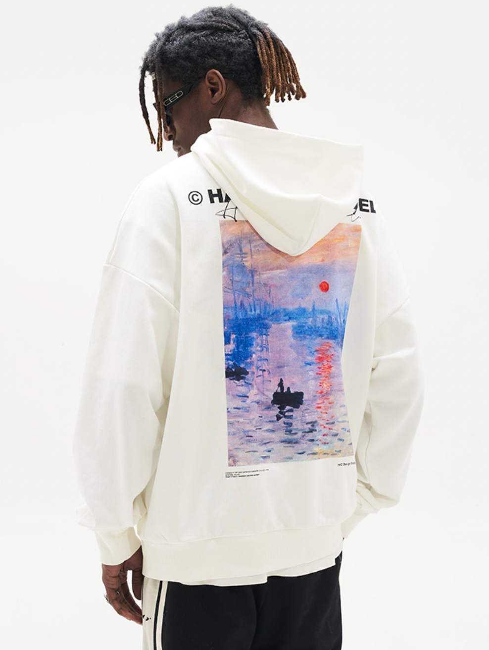 Harsh and Cruel Monet Sunset Oil Painting Hoodie