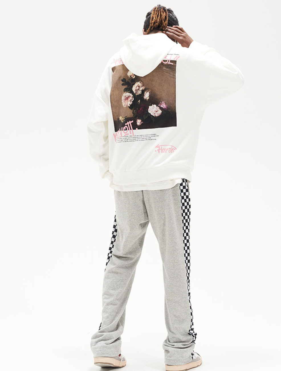 Harsh and Cruel Graffiti Floral Oil Painting Hoodie