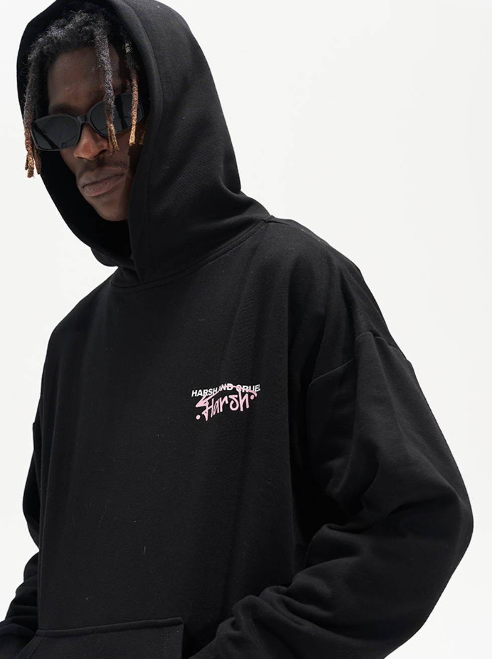 Harsh and Cruel Graffiti Floral Oil Painting Hoodie