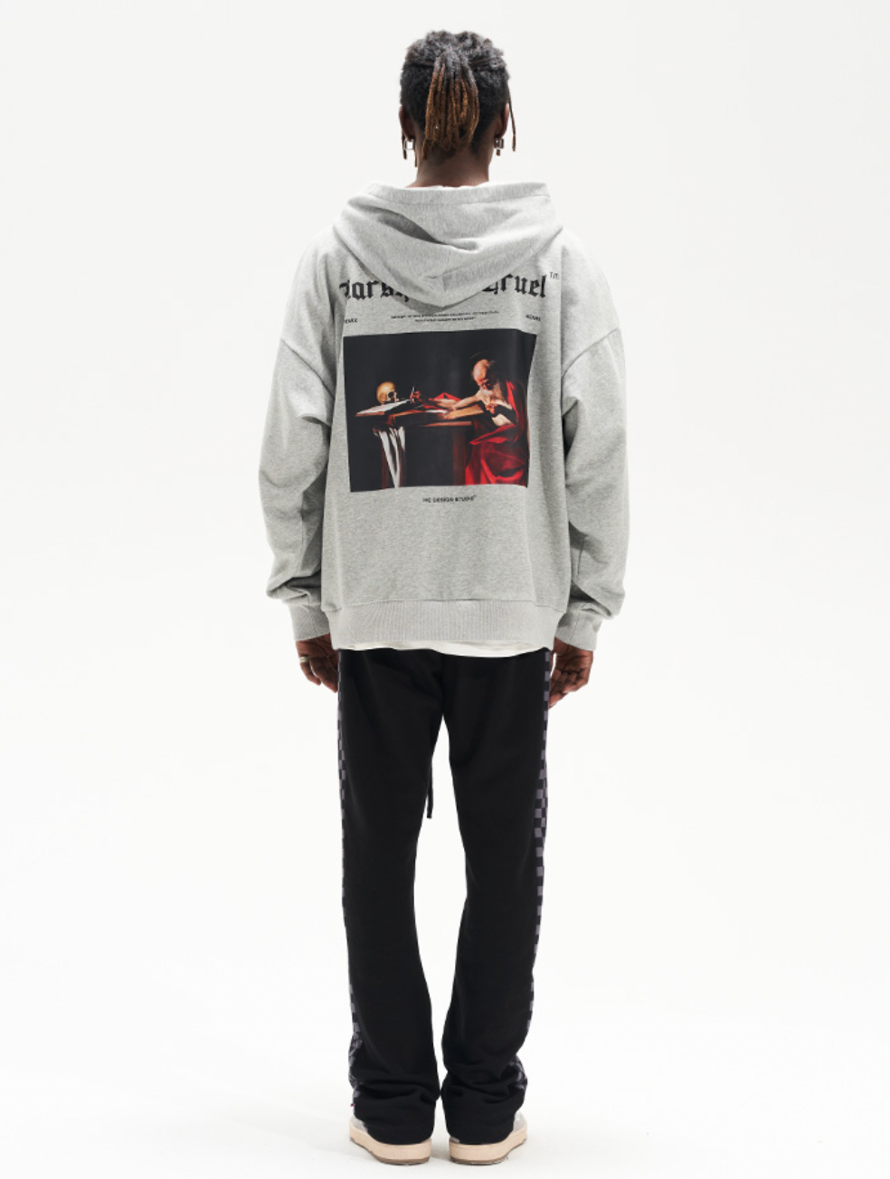 Harsh and Cruel Skull Oil Painting Hoodie