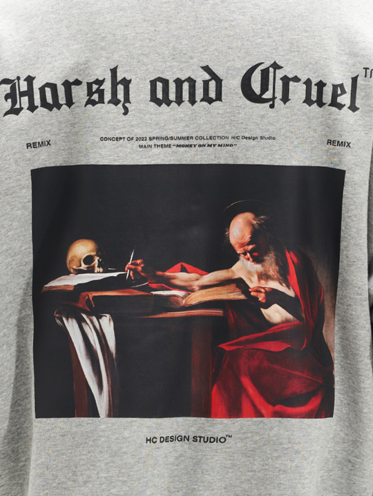 Harsh and Cruel Skull Oil Painting Hoodie