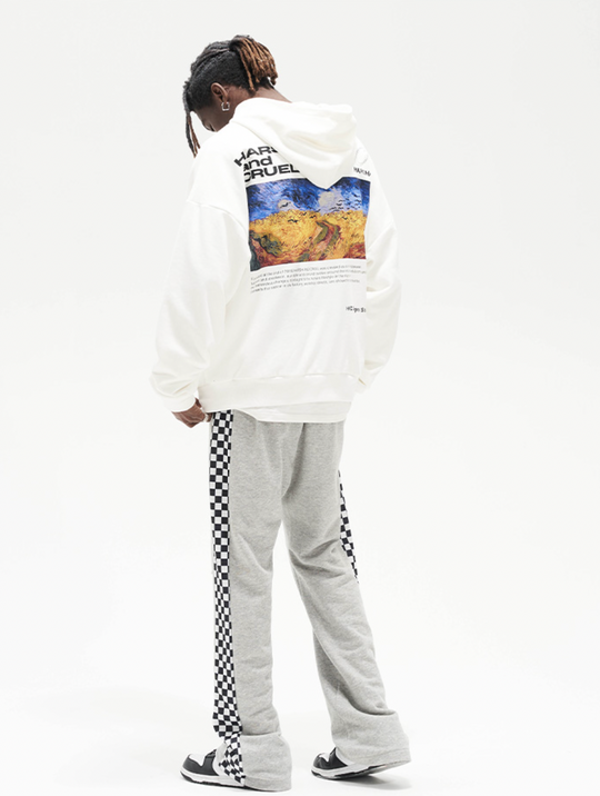 Harsh and Cruel Van Ghog Field Oil Painting Hoodie