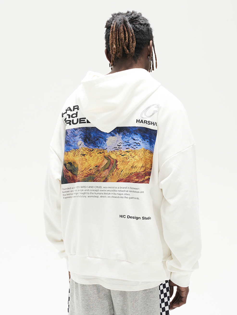 Harsh and Cruel Van Ghog Field Oil Painting Hoodie