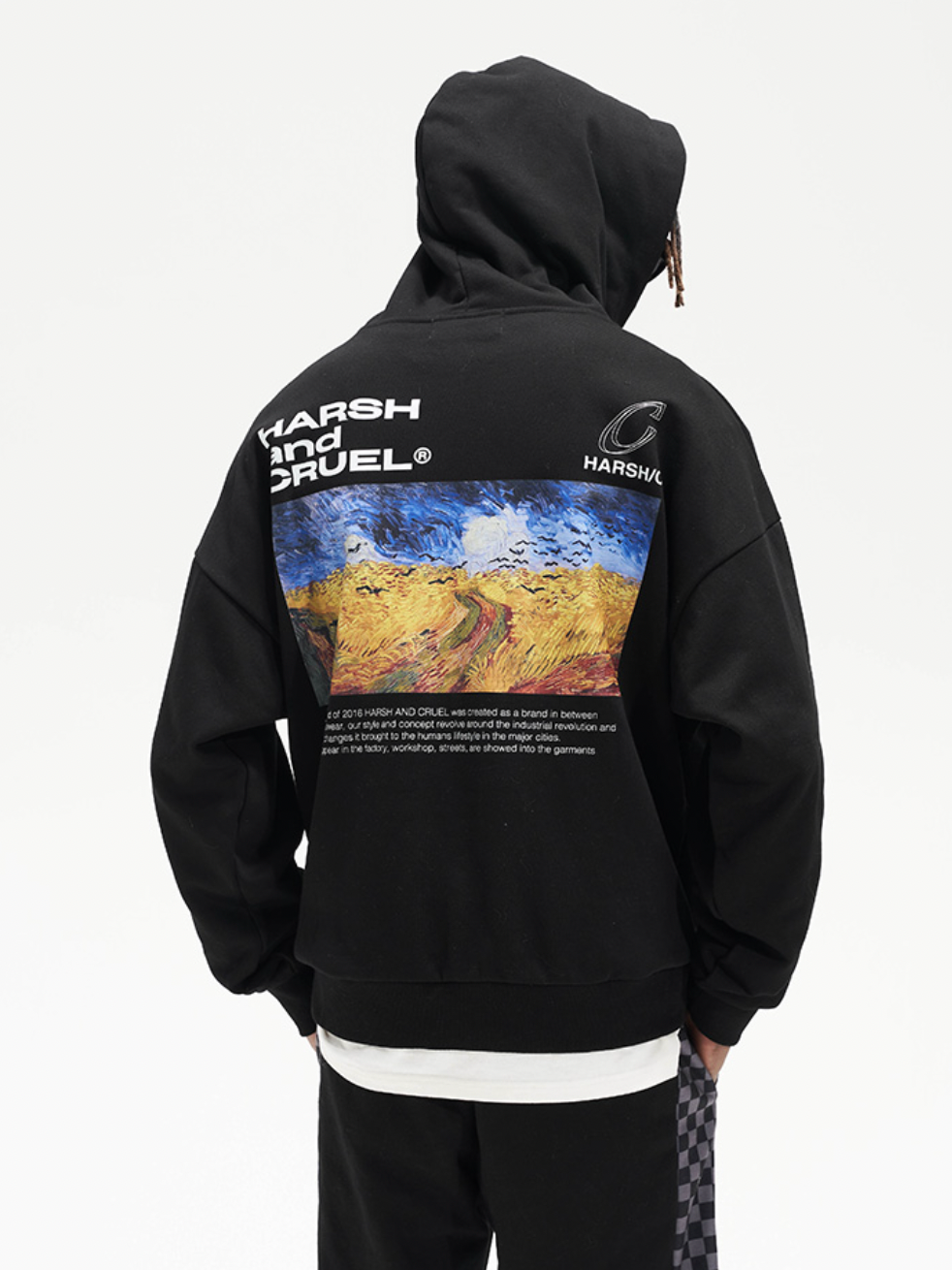 Harsh and Cruel Van Ghog Field Oil Painting Hoodie