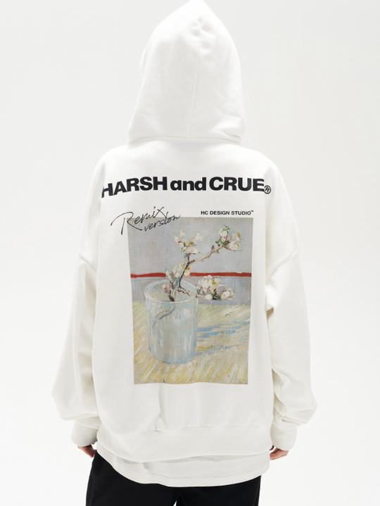 Harsh and Cruel Van Ghog Floral Oil Painting Hoodie