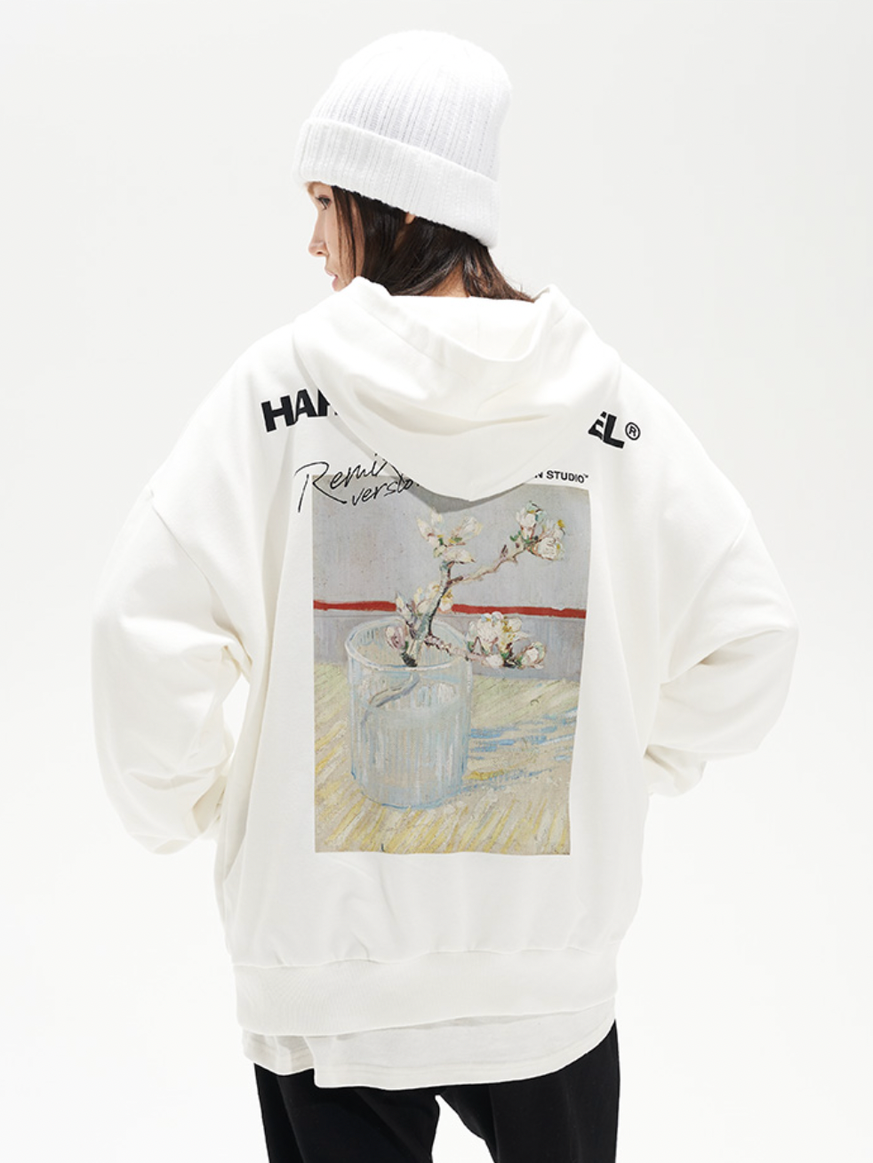 Harsh and Cruel Van Ghog Floral Oil Painting Hoodie