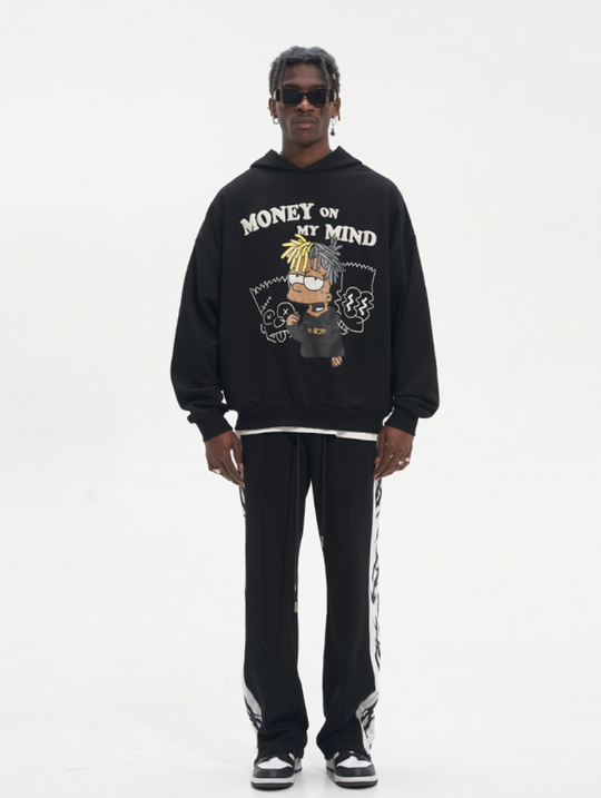 Harsh and Cruel Graffiti Style Dreadlocks Hoodie