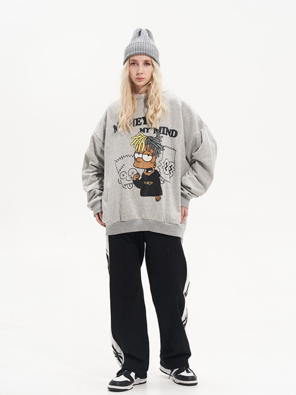 Harsh and Cruel Graffiti Style Dreadlocks Hoodie