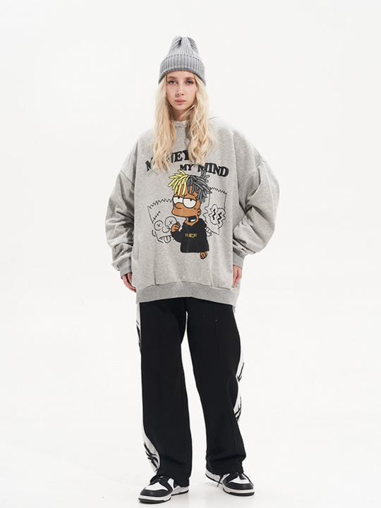 Harsh and Cruel Graffiti Style Dreadlocks Hoodie