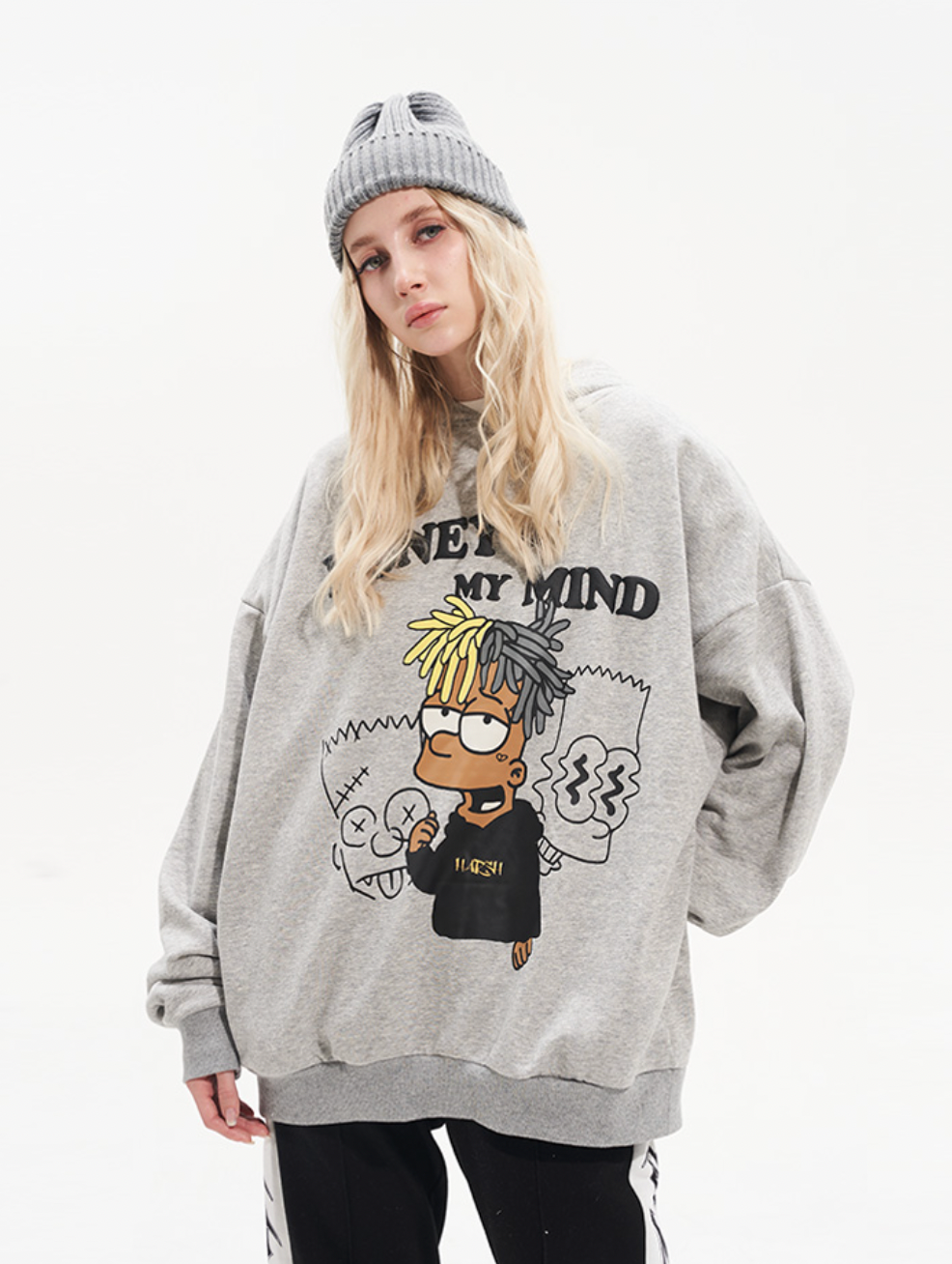 Harsh and Cruel Graffiti Style Dreadlocks Hoodie