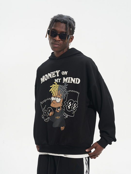 Harsh and Cruel Graffiti Style Dreadlocks Hoodie
