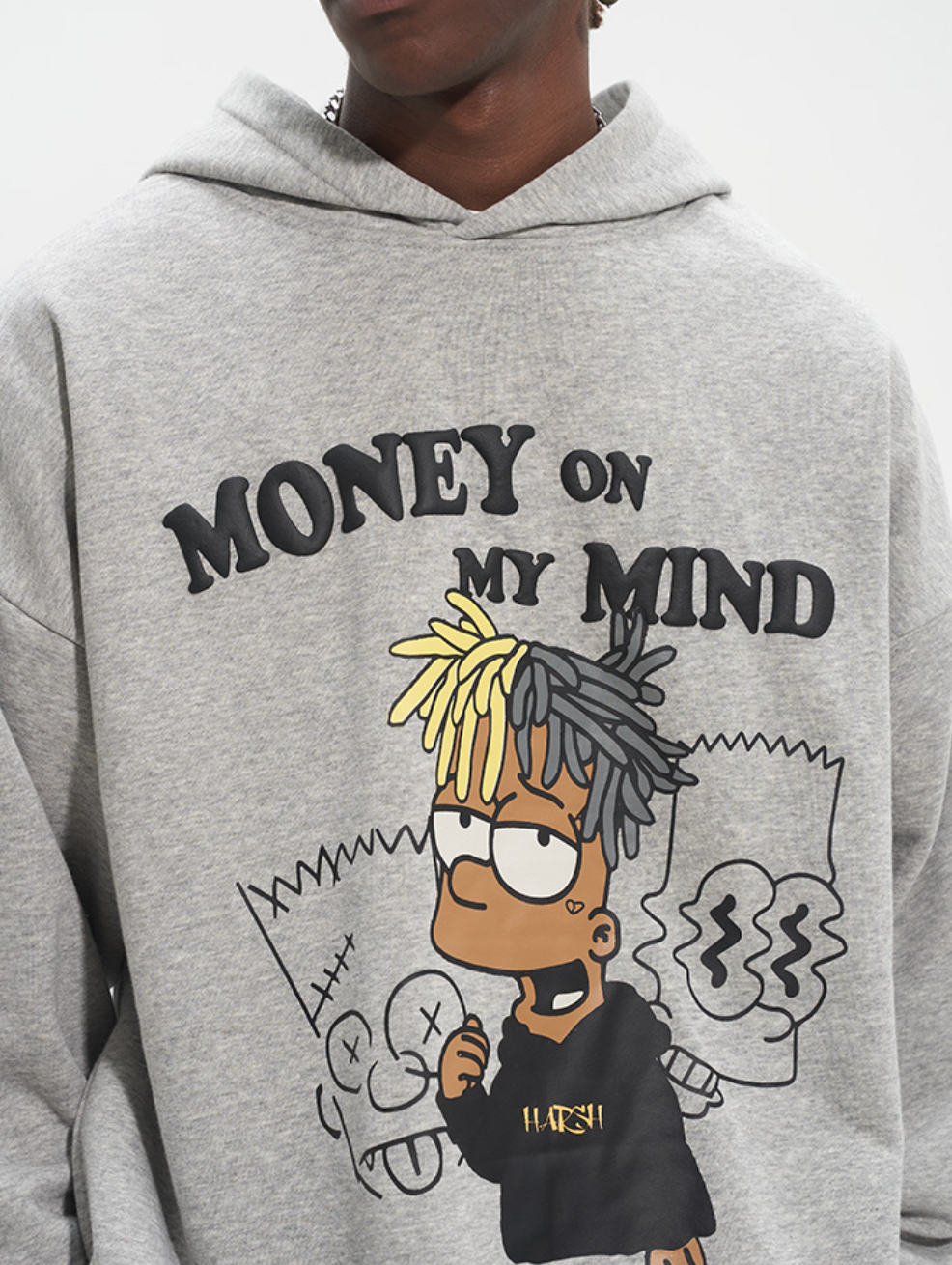 Harsh and Cruel Graffiti Style Dreadlocks Hoodie