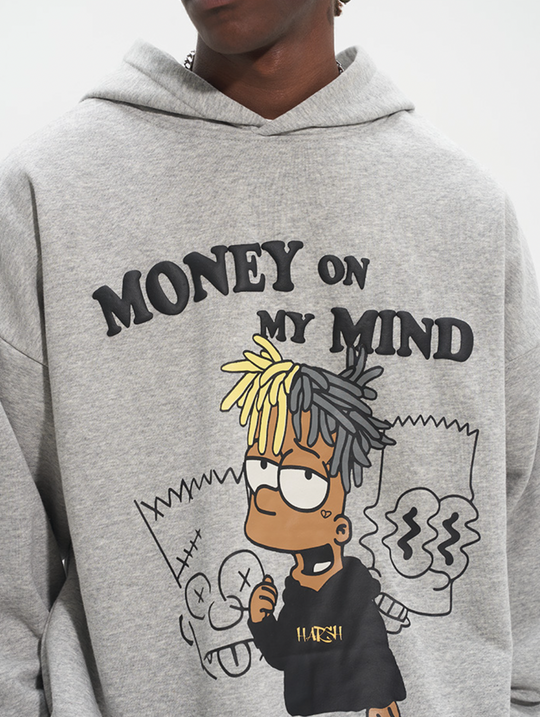 Harsh and Cruel Graffiti Style Dreadlocks Hoodie