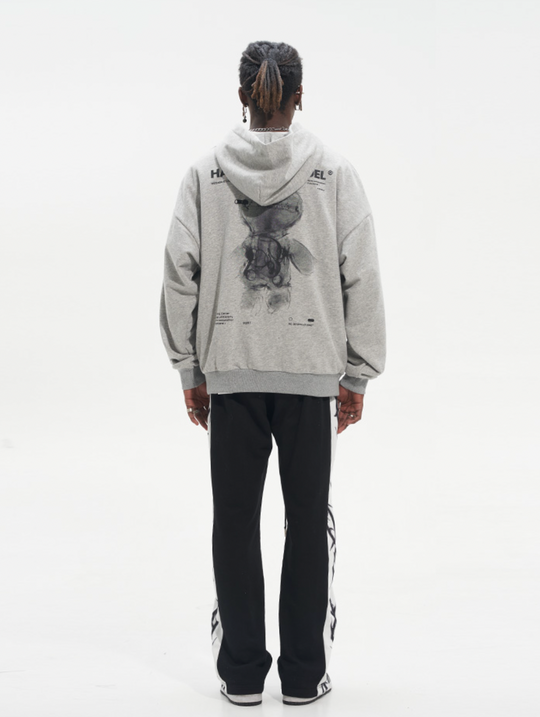 Harsh and Cruel X-Ray Doll Printed Hoodie