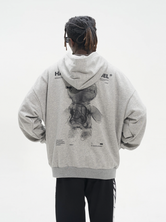Harsh and Cruel X-Ray Doll Printed Hoodie