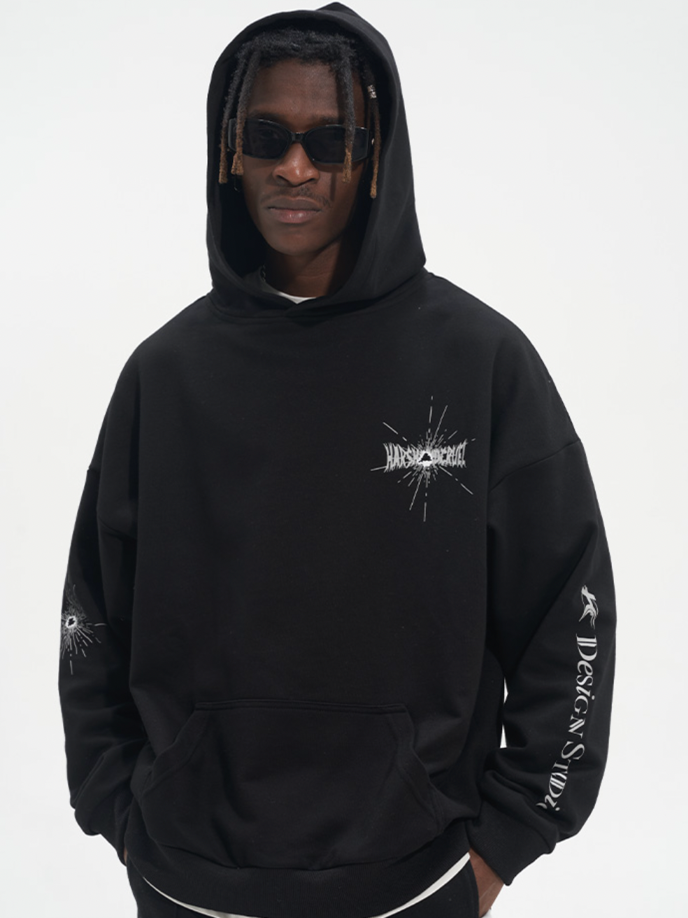 Harsh and Cruel Bullet Hole Printed Hoodie