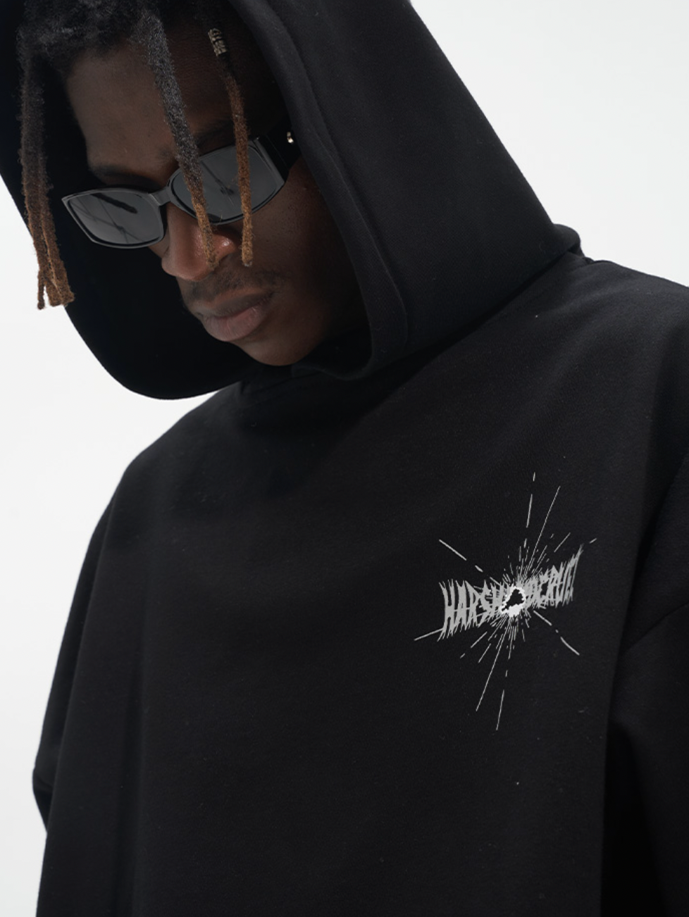 Harsh and Cruel Bullet Hole Printed Hoodie
