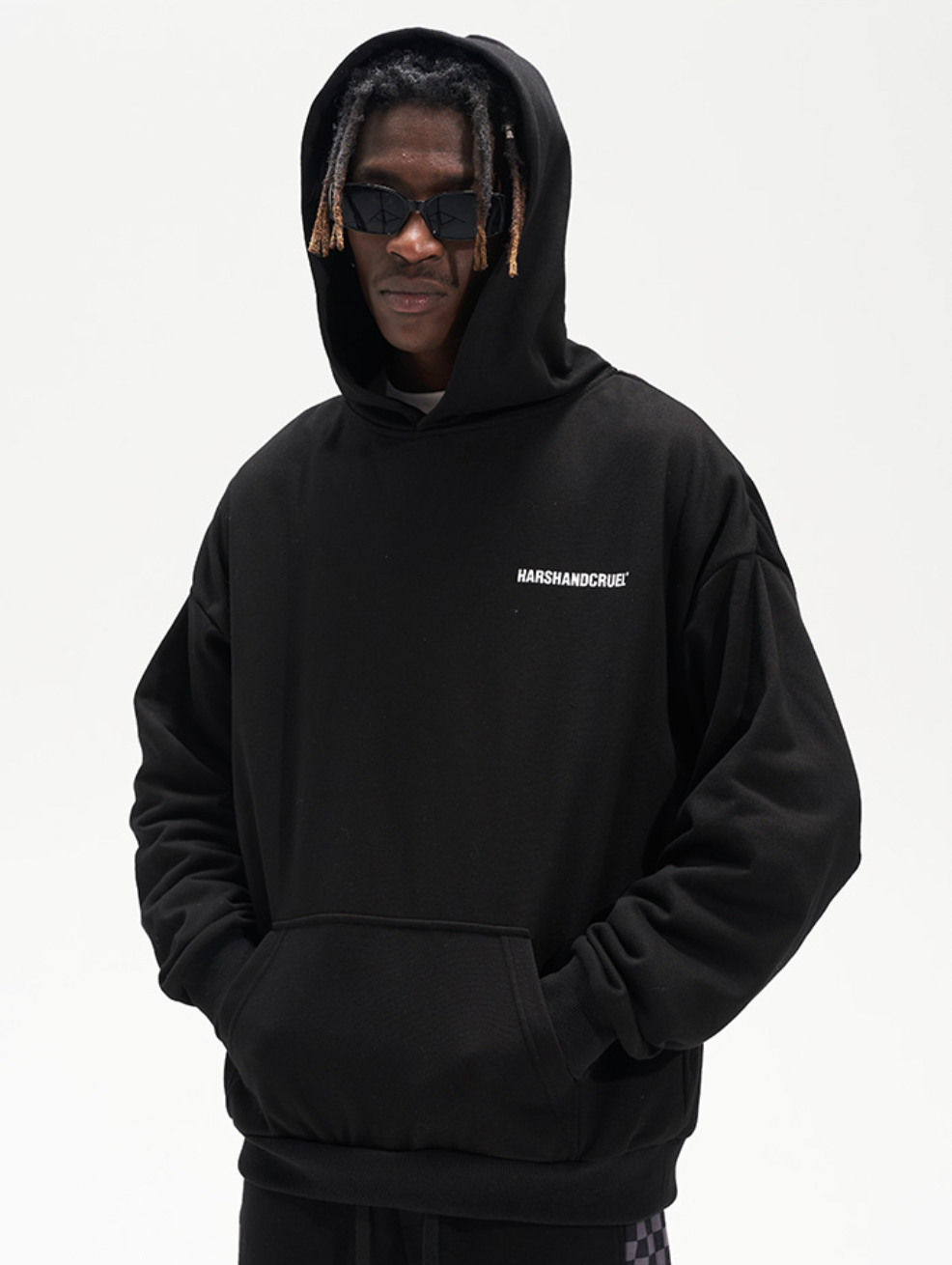 Harsh and Cruel Retro Loose Logo Hoodie