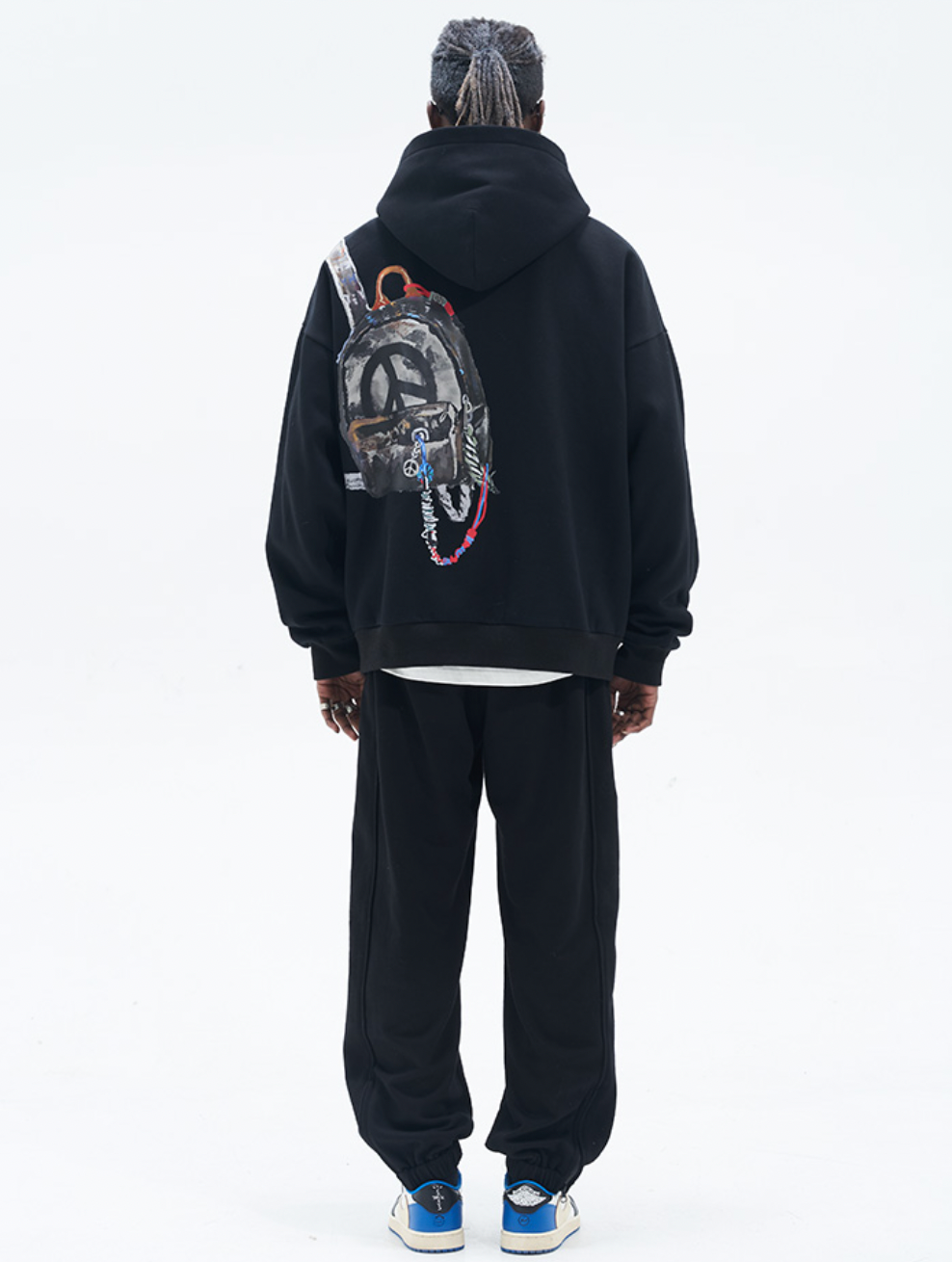 Harsh and Cruel Handpainted Graffiti Hoodie