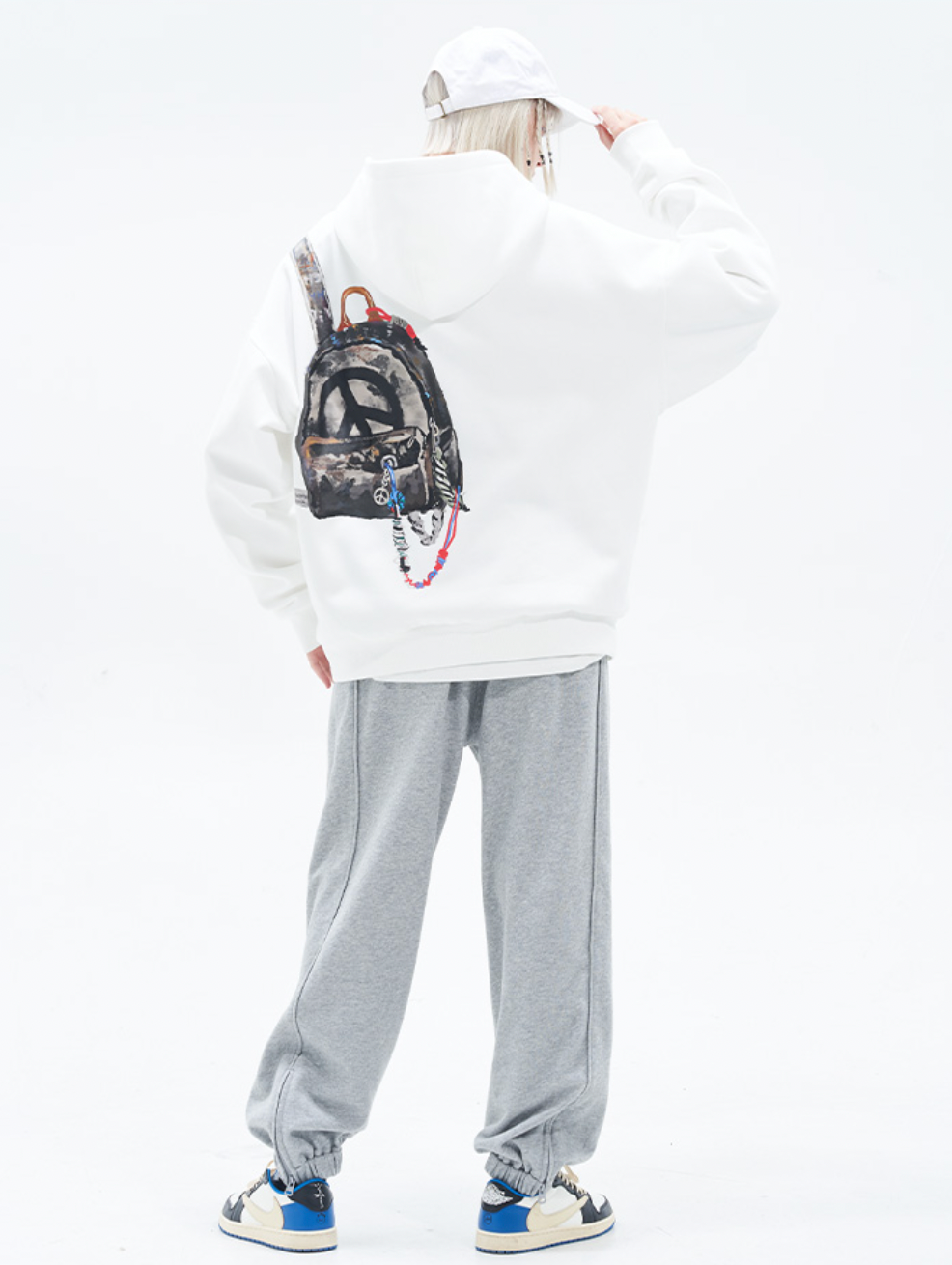 Harsh and Cruel Handpainted Graffiti Hoodie